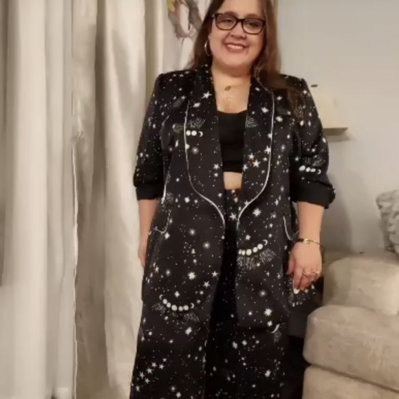 ELOQUII celestial print blazer size 14 - Picture 9 of 9